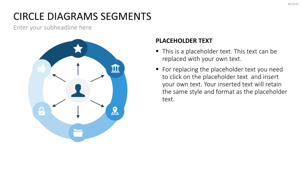 Kreisdiagramme Toolbox PowerPoint-Vorlage