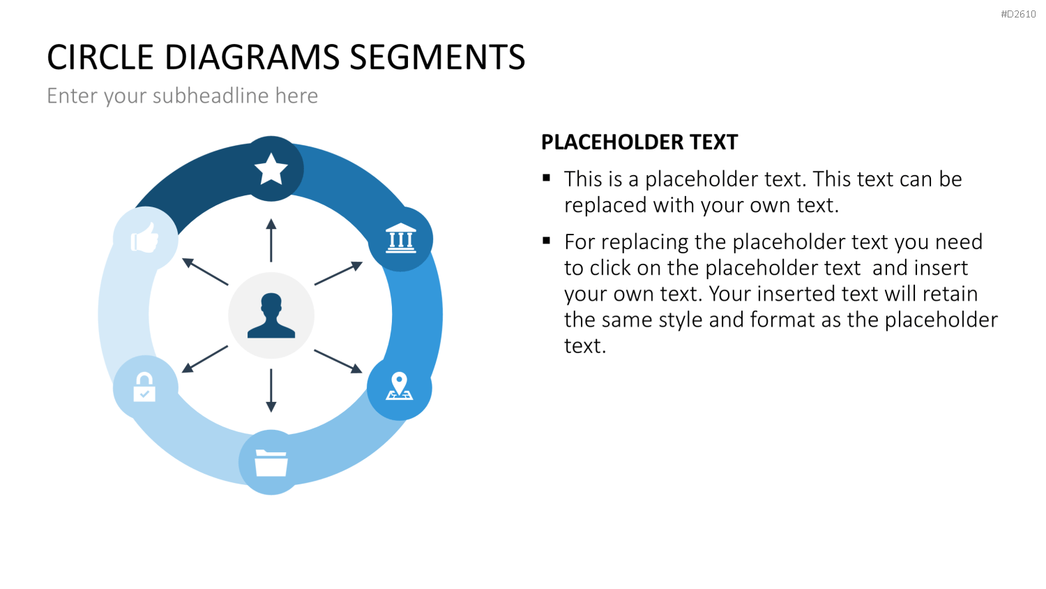 Kreisdiagramme Toolbox PowerPoint-Vorlage