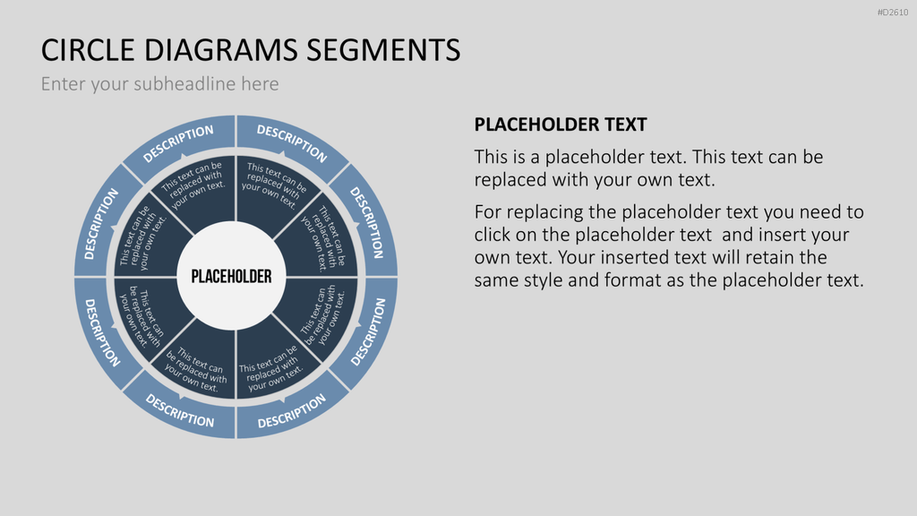 Kreisdiagramme Toolbox PowerPoint-Vorlage