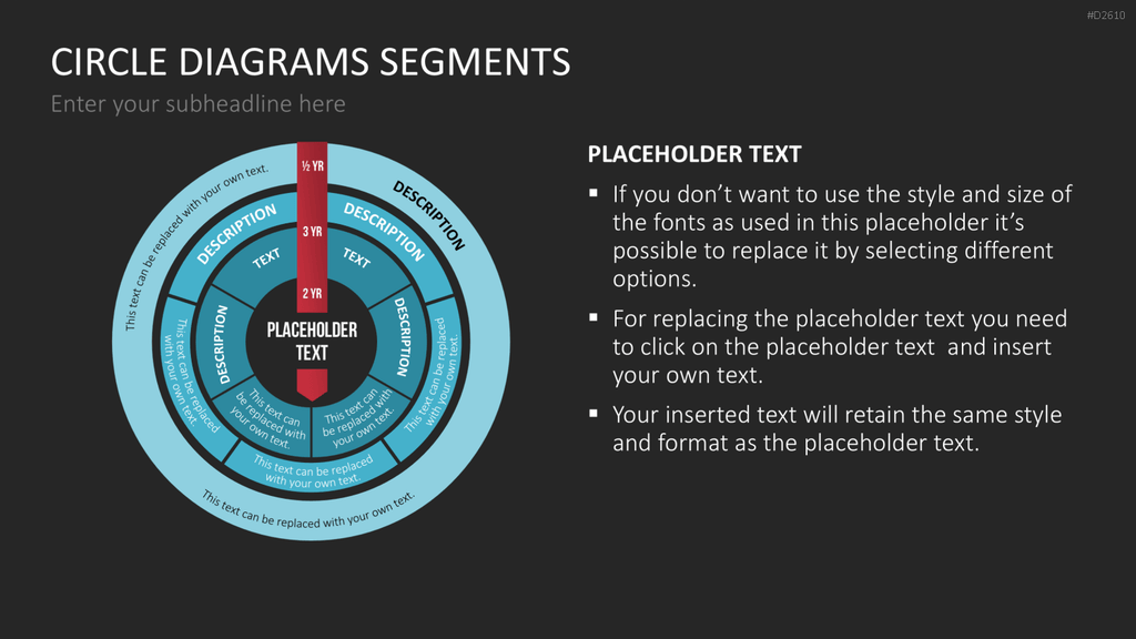 Kreisdiagramme Toolbox PowerPoint-Vorlage