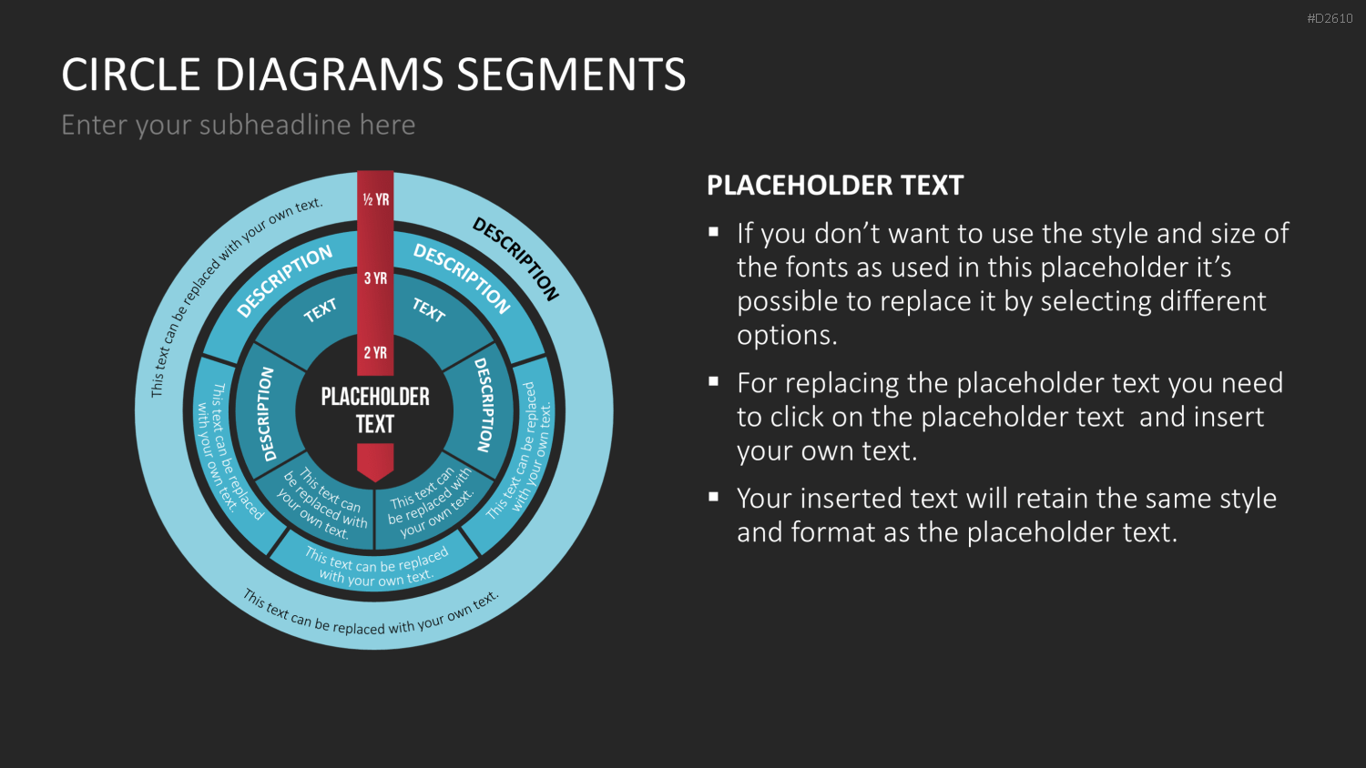 Kreisdiagramme Toolbox PowerPoint-Vorlage