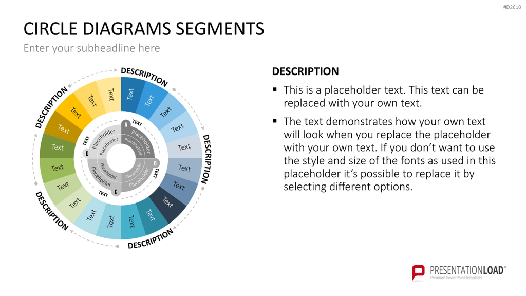 Kreisdiagramme Toolbox PowerPoint-Vorlage