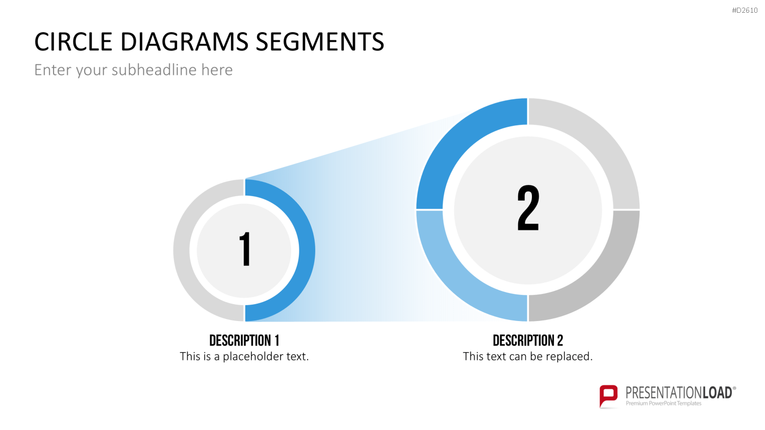 Kreisdiagramme Toolbox PowerPoint-Vorlage