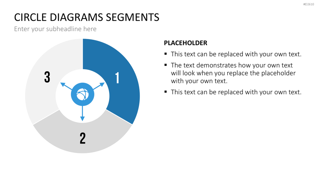 Kreisdiagramme Toolbox PowerPoint-Vorlage