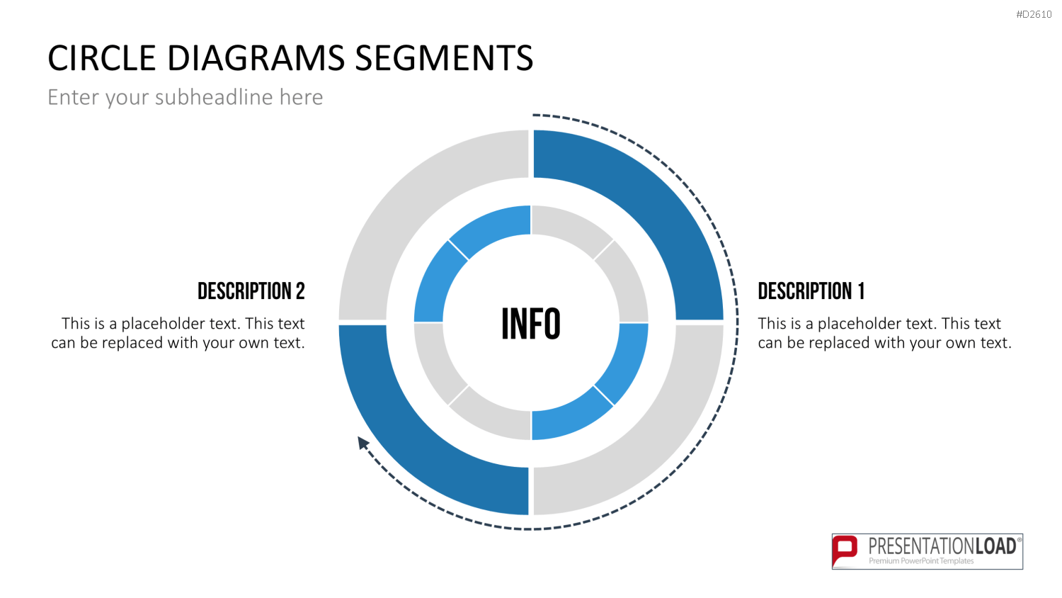 Kreisdiagramme Toolbox PowerPoint-Vorlage