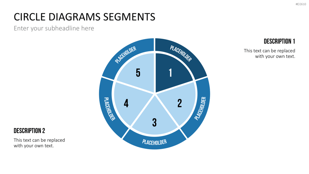 Kreisdiagramme Toolbox PowerPoint-Vorlage