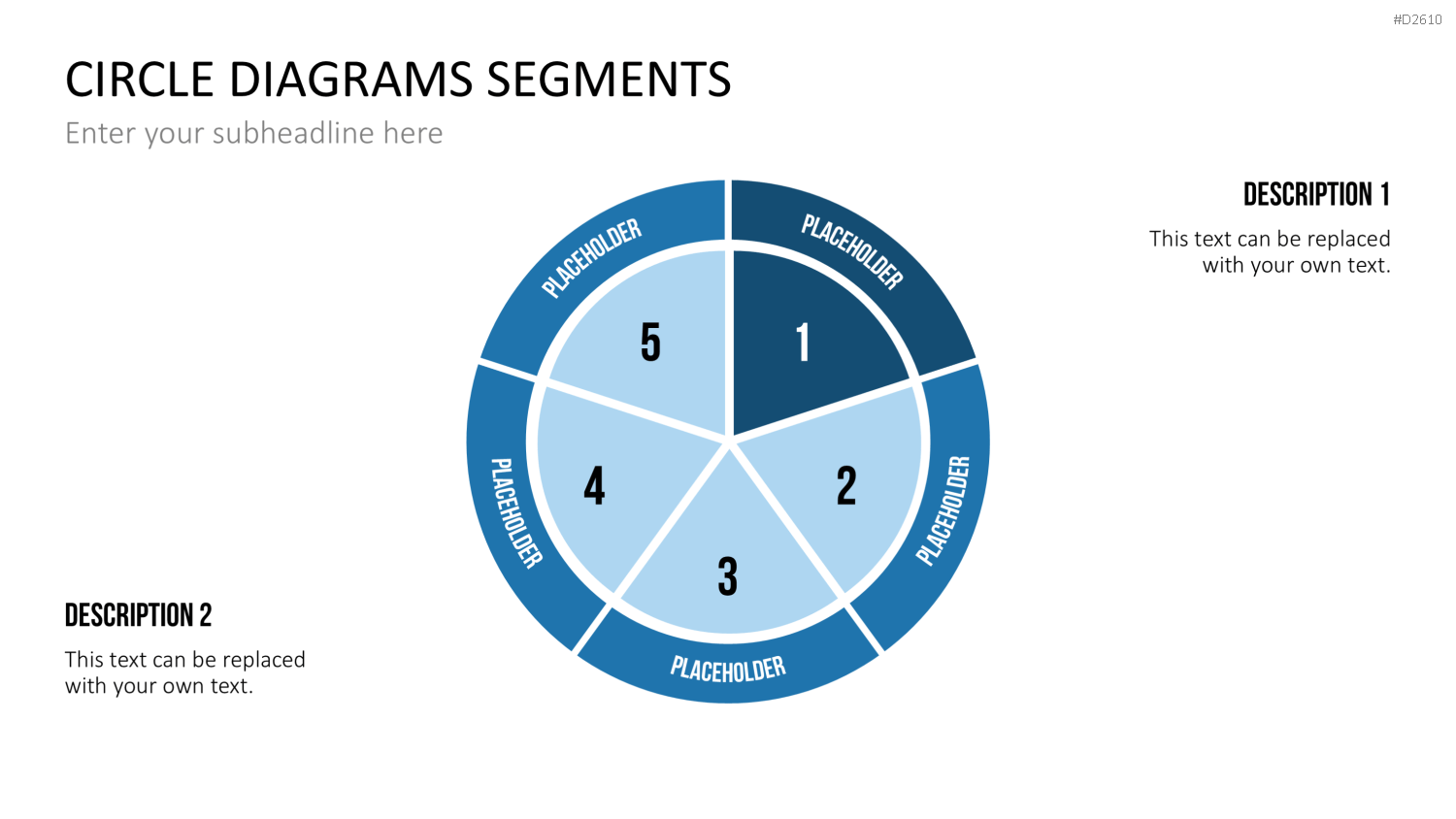 Kreisdiagramme Toolbox PowerPoint-Vorlage