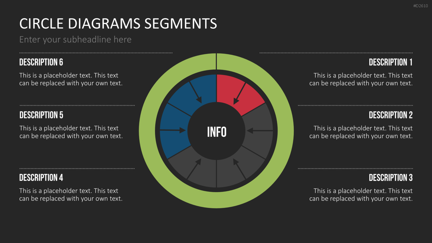 Kreisdiagramme Toolbox PowerPoint-Vorlage