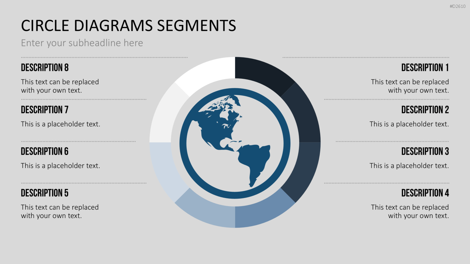 Kreisdiagramme Toolbox PowerPoint-Vorlage