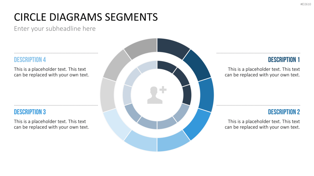 Kreisdiagramme Toolbox PowerPoint-Vorlage