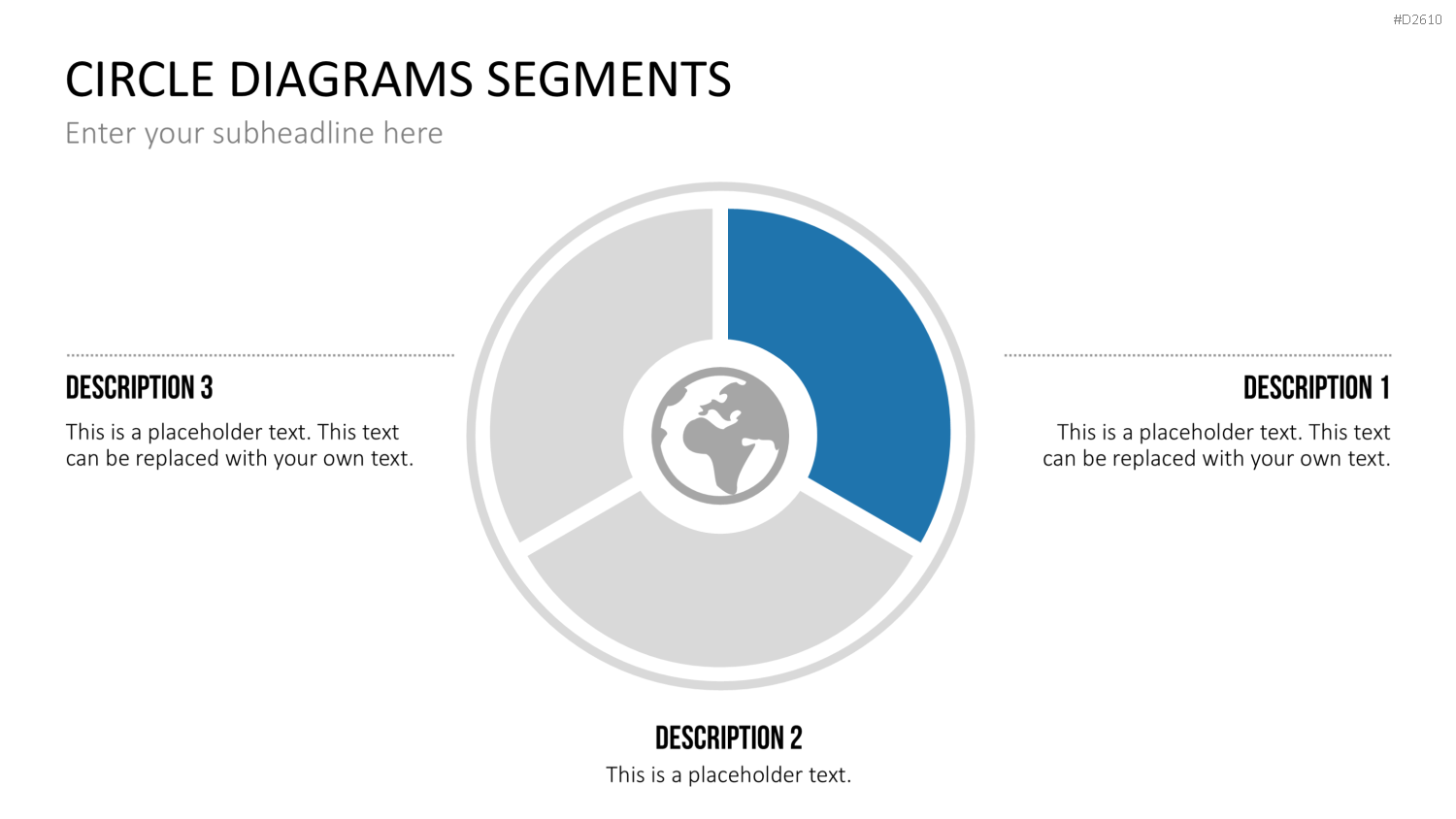 Kreisdiagramme Toolbox PowerPoint-Vorlage