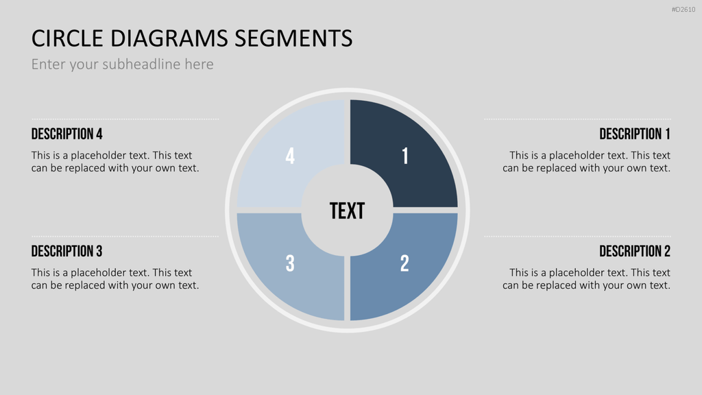 Kreisdiagramme Toolbox PowerPoint-Vorlage