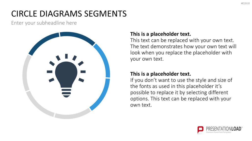 Kreisdiagramme Toolbox PowerPoint-Vorlage