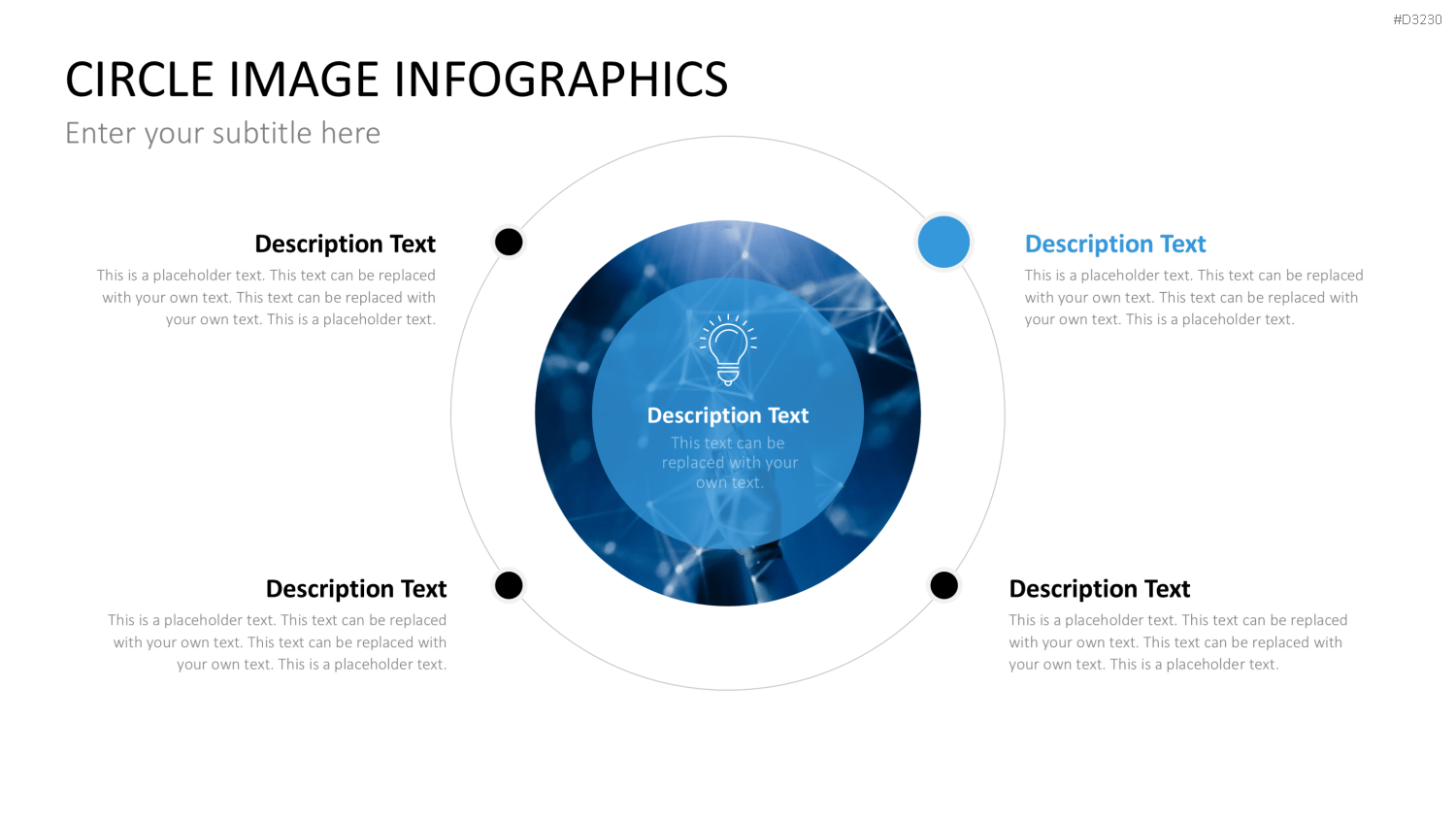 Circle Image Infographics PowerPoint-Vorlage