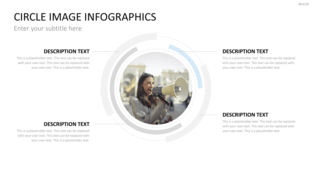 Circle Image Infographics PowerPoint-Vorlage