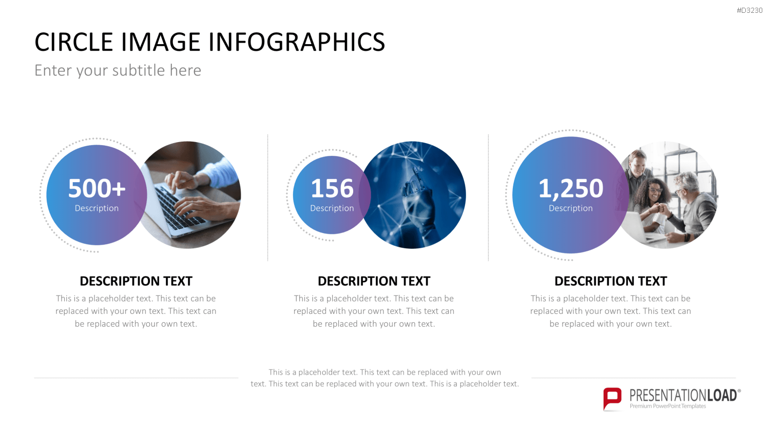 Circle Image Infographics PowerPoint-Vorlage
