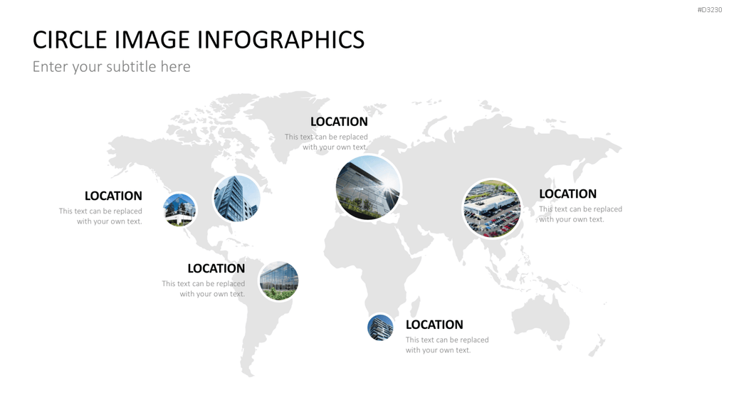 Circle Image Infographics PowerPoint-Vorlage
