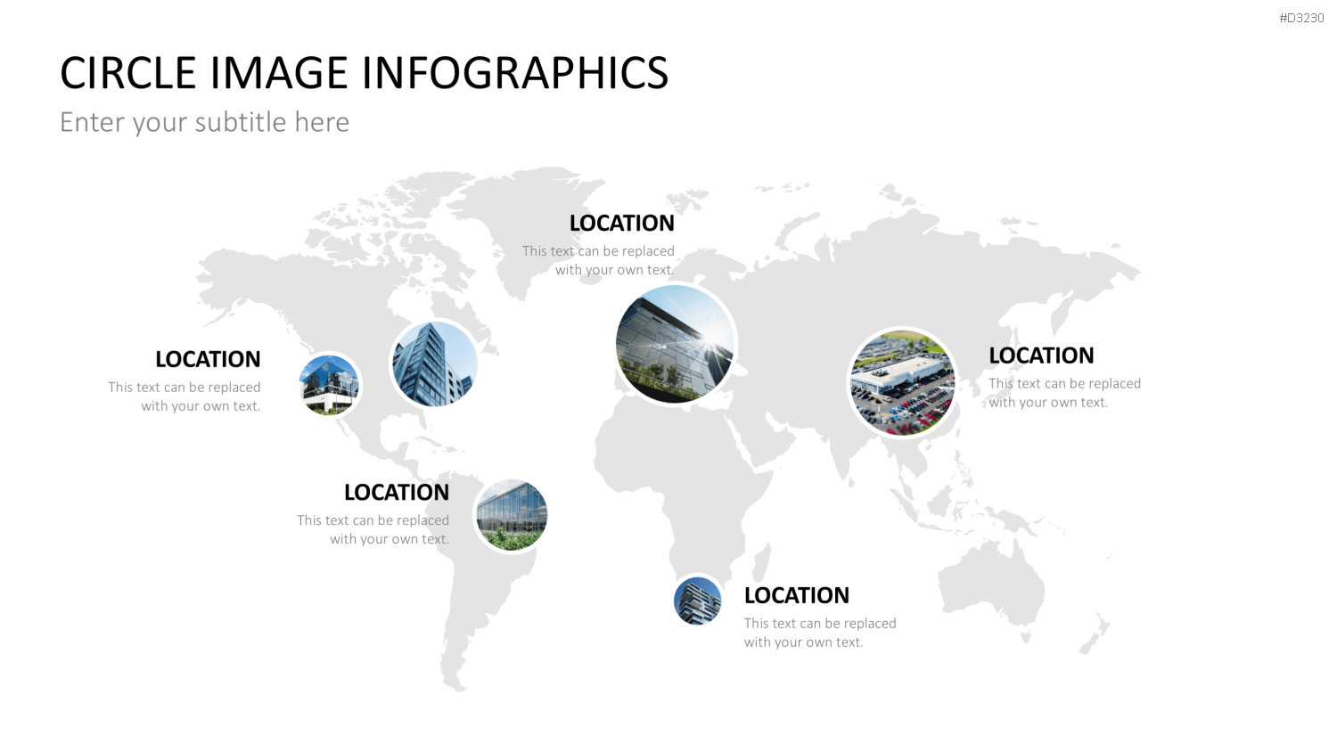 Circle Image Infographics PowerPoint-Vorlage