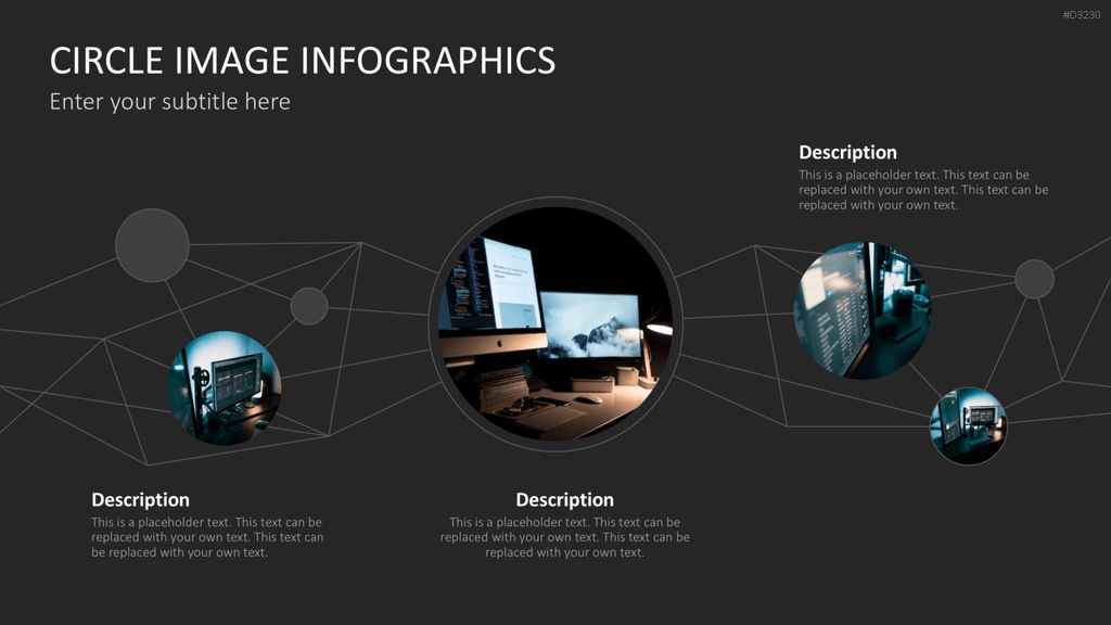Circle Image Infographics PowerPoint-Vorlage