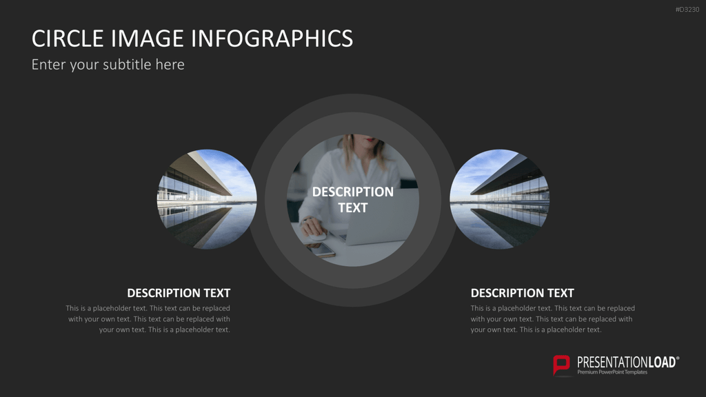 Circle Image Infographics PowerPoint-Vorlage