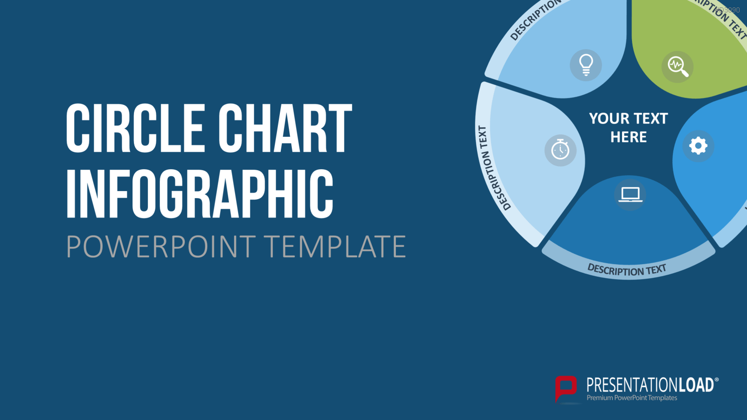 Circle Chart Infographic PowerPoint-Vorlage
