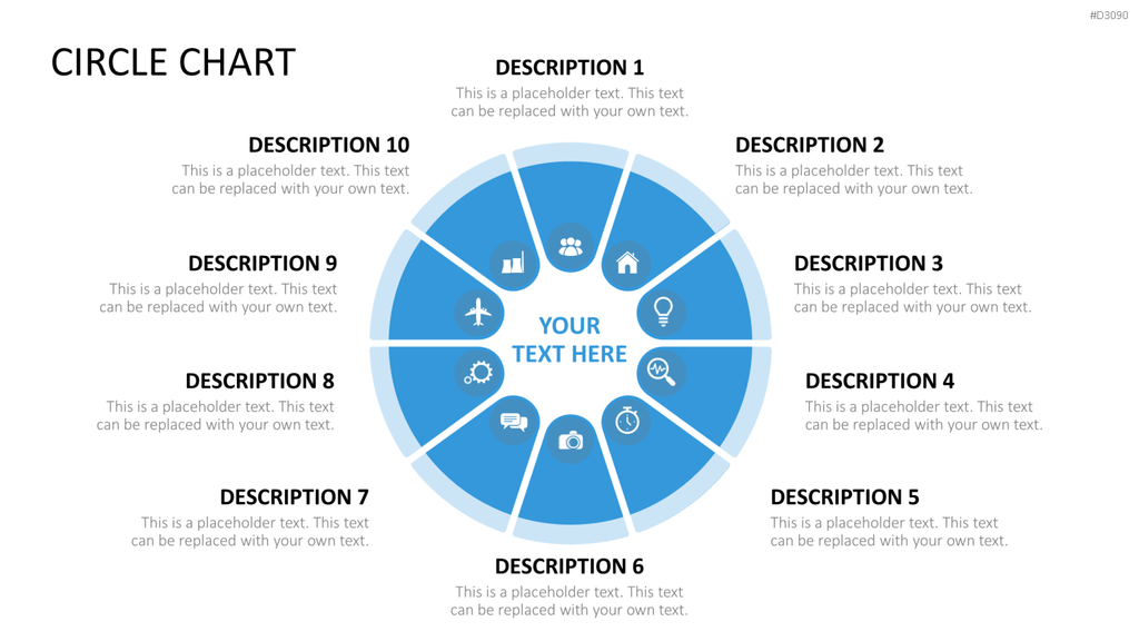 Circle Chart Infographic PowerPoint-Vorlage