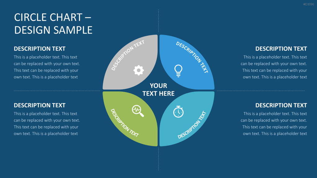 Circle Chart Infographic PowerPoint-Vorlage