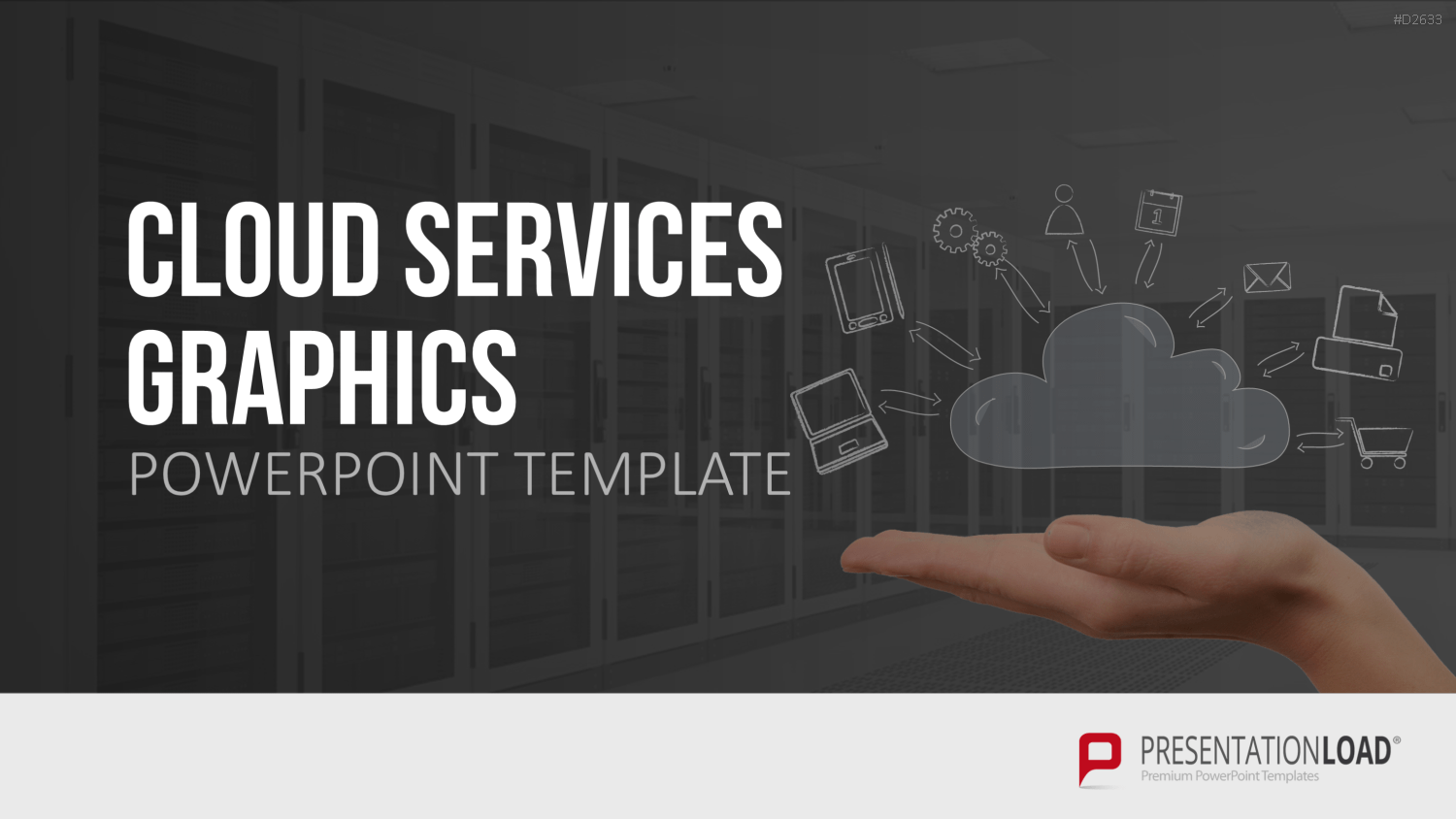 Cloud Dienste Grafiken PowerPoint-Vorlage