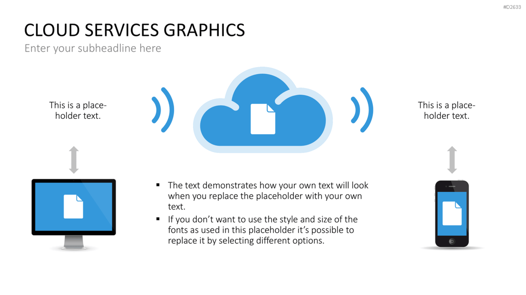 Cloud Dienste Grafiken PowerPoint-Vorlage