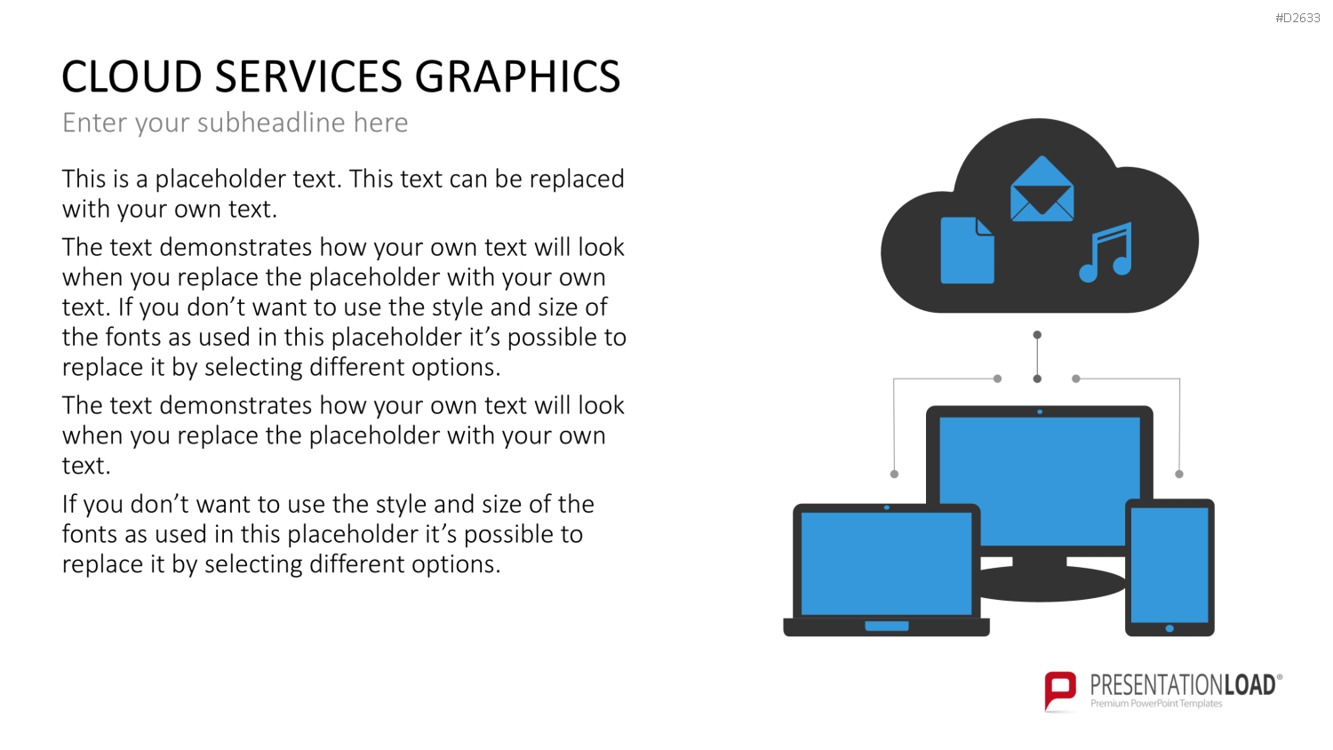 Cloud Dienste Grafiken PowerPoint-Vorlage