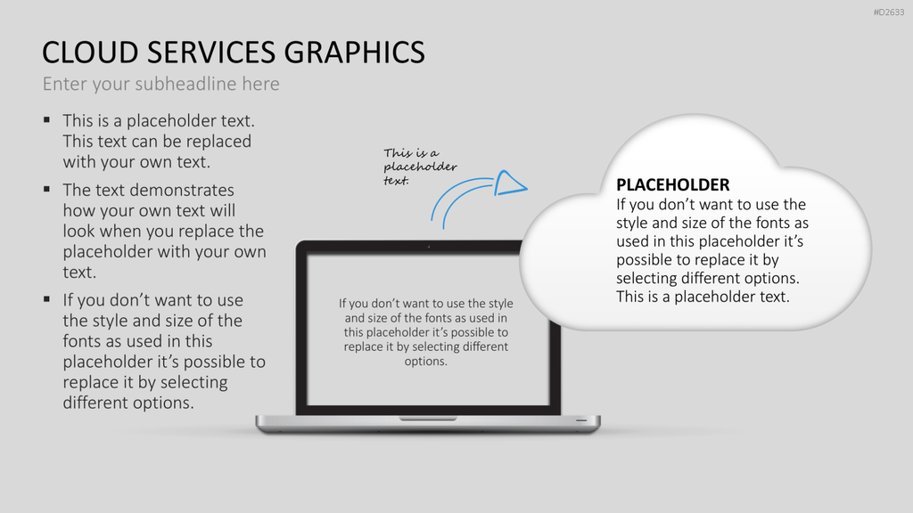 Cloud Dienste Grafiken PowerPoint-Vorlage