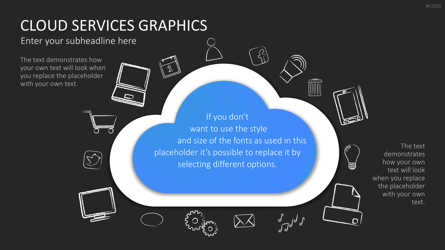 Cloud Dienste Grafiken PowerPoint-Vorlage