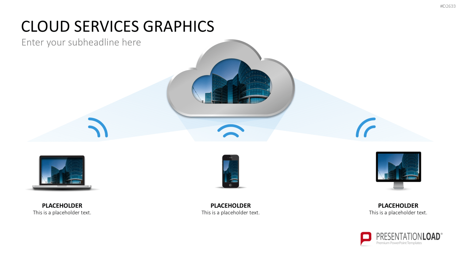 Cloud Dienste Grafiken PowerPoint-Vorlage