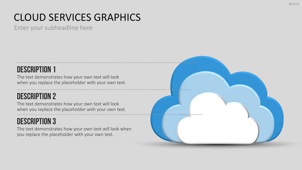 Cloud Dienste Grafiken PowerPoint-Vorlage