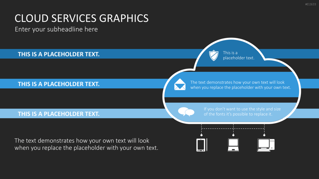 Cloud Dienste Grafiken PowerPoint-Vorlage
