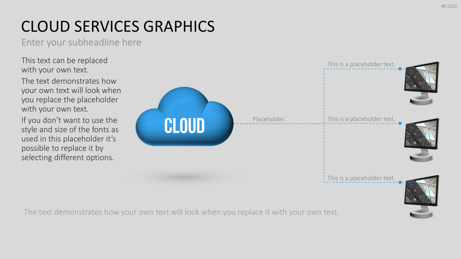 Cloud Dienste Grafiken PowerPoint-Vorlage