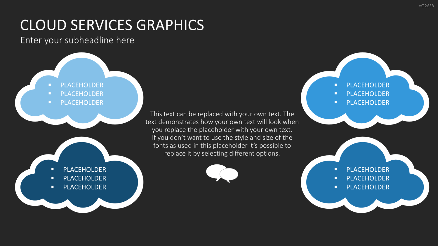 Cloud Dienste Grafiken PowerPoint-Vorlage
