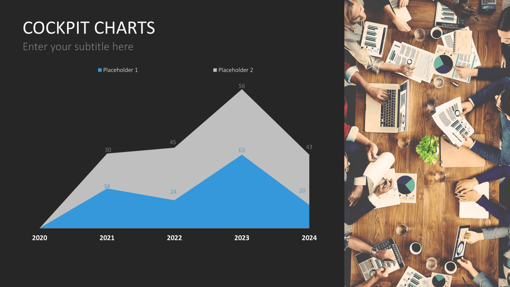 Cockpit-Charts PowerPoint-Vorlage