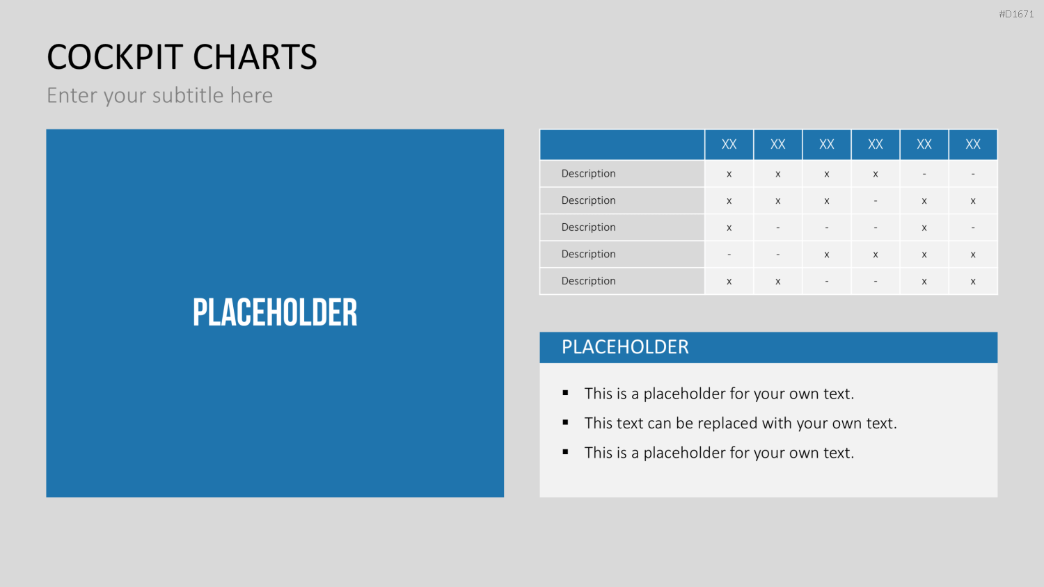 Cockpit-Charts PowerPoint-Vorlage