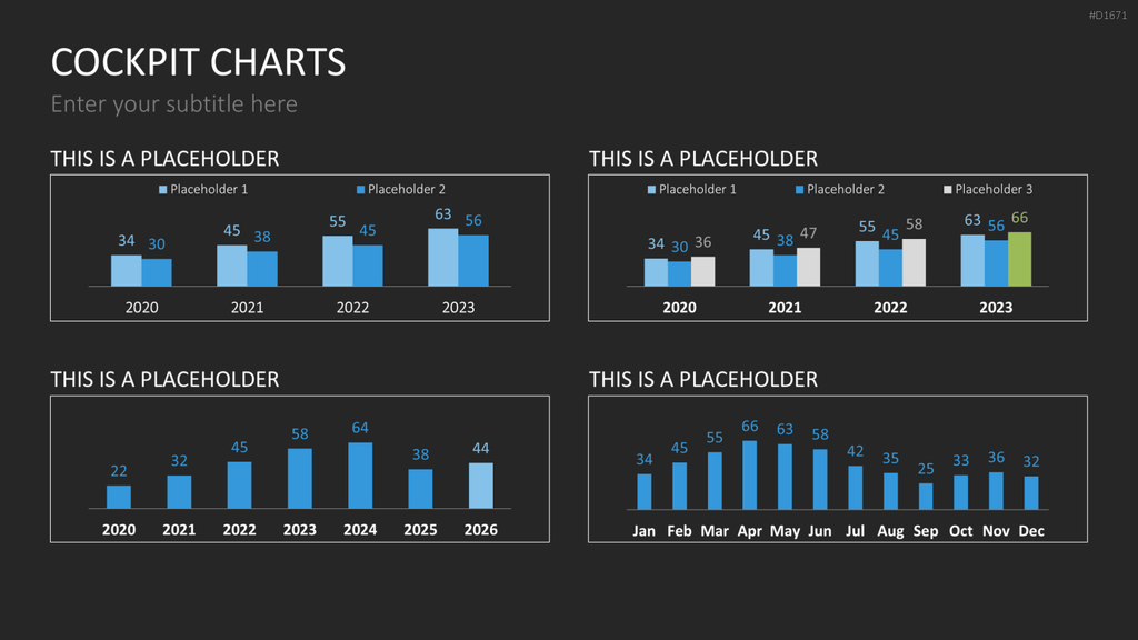 Cockpit-Charts PowerPoint-Vorlage