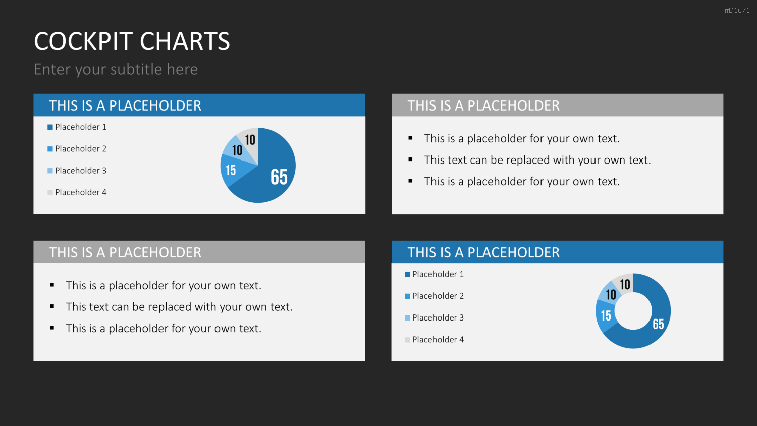 Cockpit-Charts PowerPoint-Vorlage