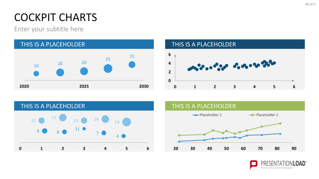 Cockpit-Charts PowerPoint-Vorlage