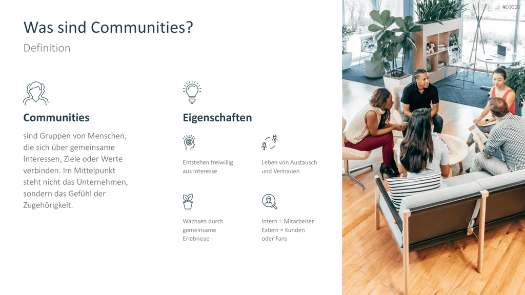 Community Management PowerPoint-Vorlage