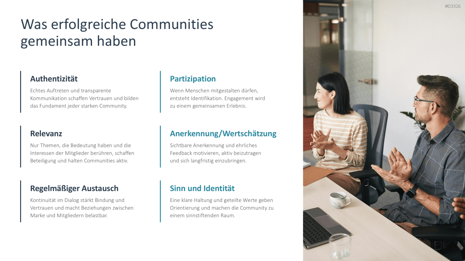 Community Management PowerPoint-Vorlage