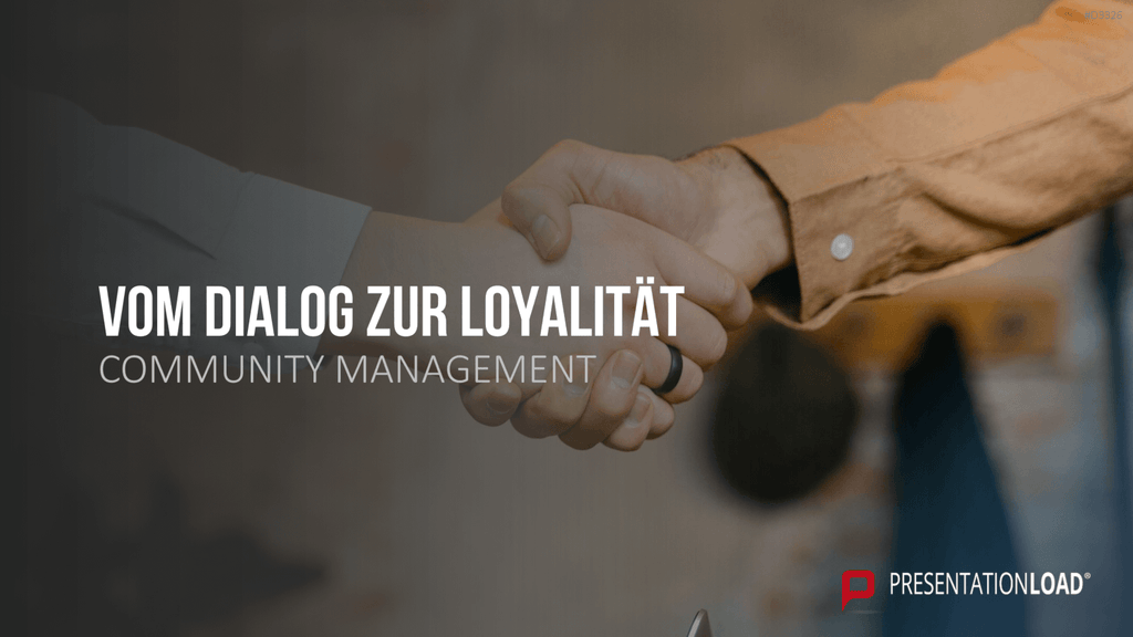 Community Management PowerPoint-Vorlage