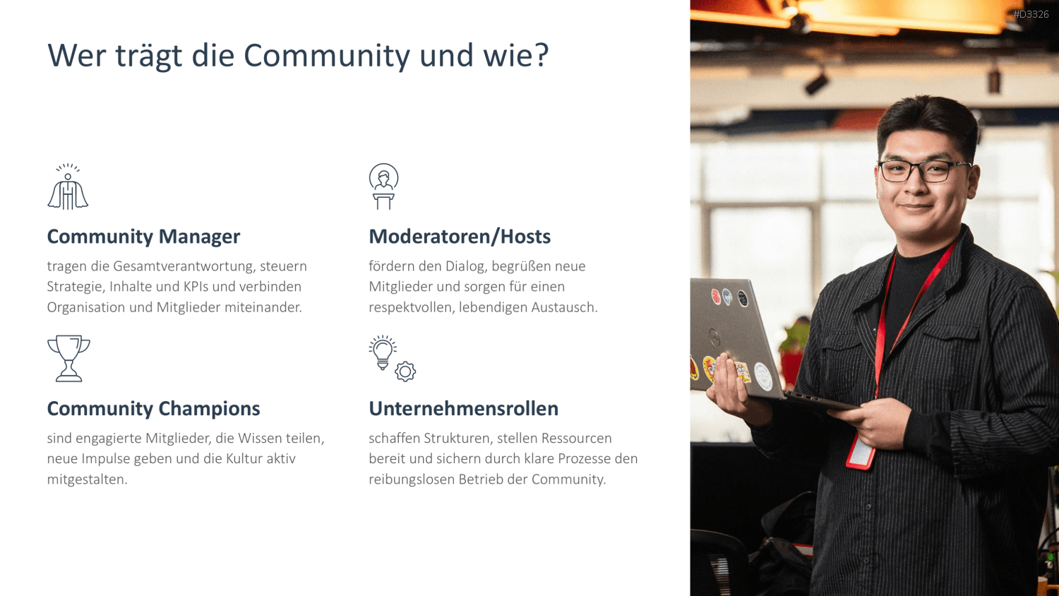 Community Management PowerPoint-Vorlage