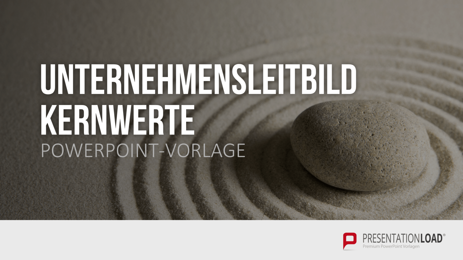 Unternehmensleitbild / Kernwerte PowerPoint-Vorlage