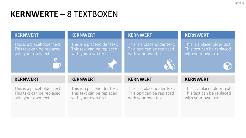 Unternehmensleitbild / Kernwerte PowerPoint-Vorlage