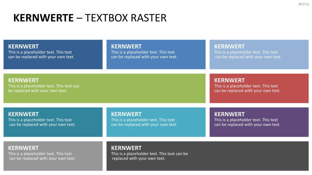 Unternehmensleitbild / Kernwerte PowerPoint-Vorlage