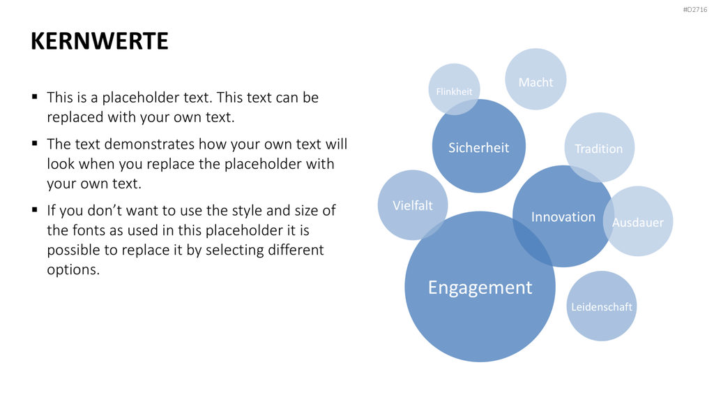 Unternehmensleitbild / Kernwerte PowerPoint-Vorlage